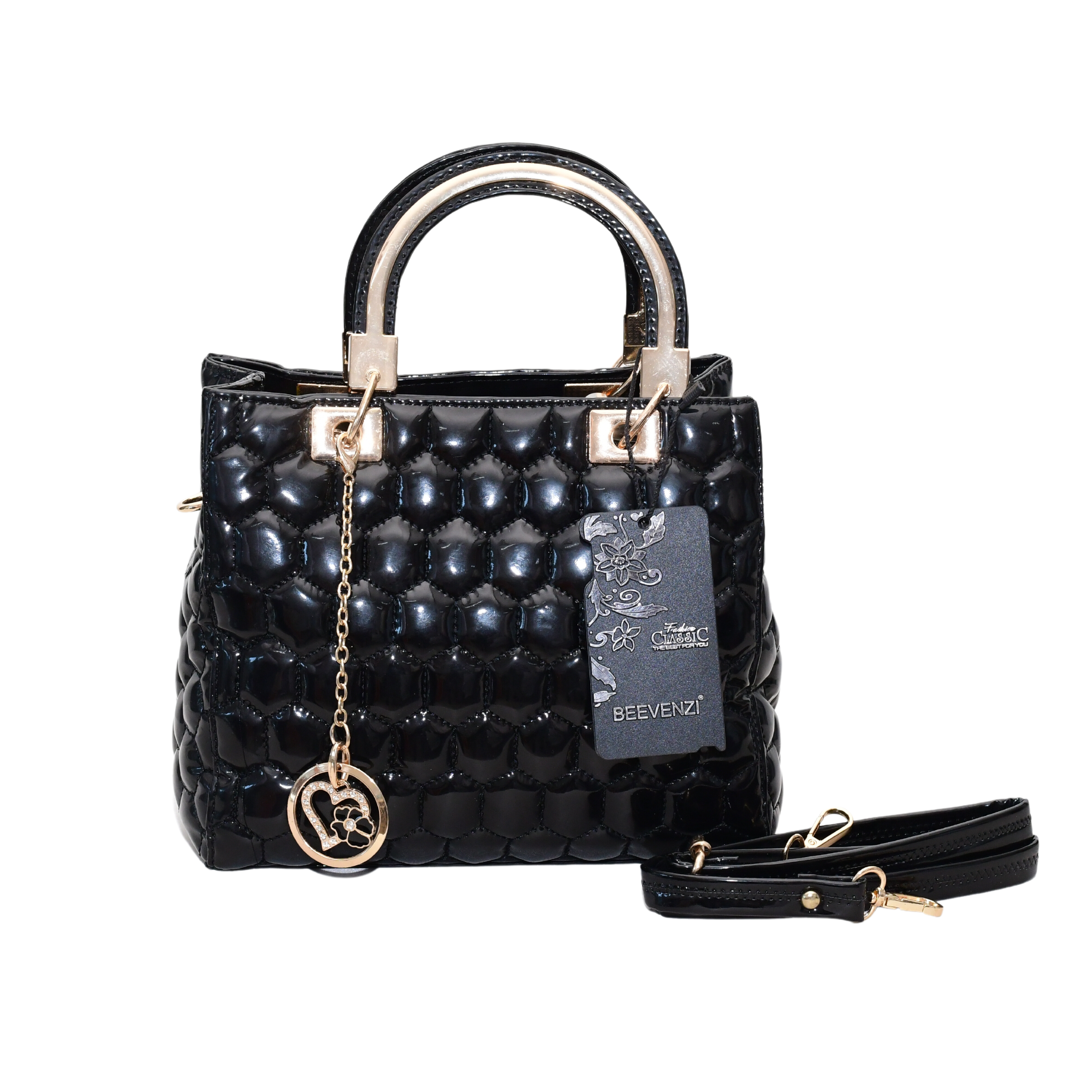 Women Handbags Premium Sheen quilted leather , hand crafted with International quality fittings.