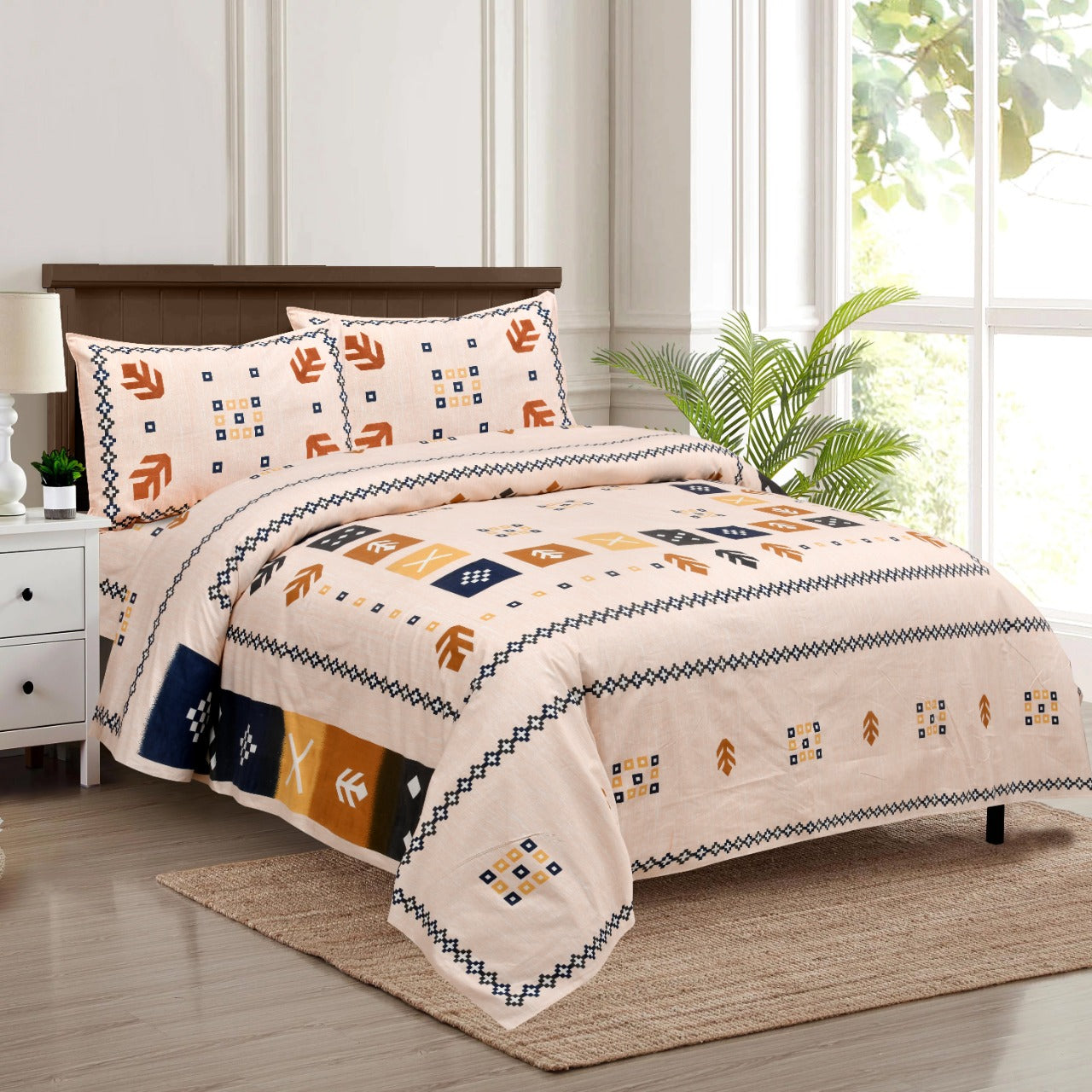 King size Bedsheet Rusty Collection